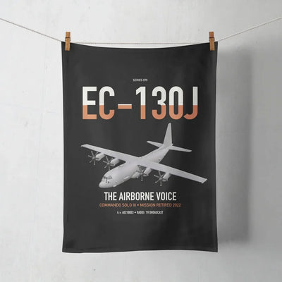 EC-130J Commando Solo III design on black towel