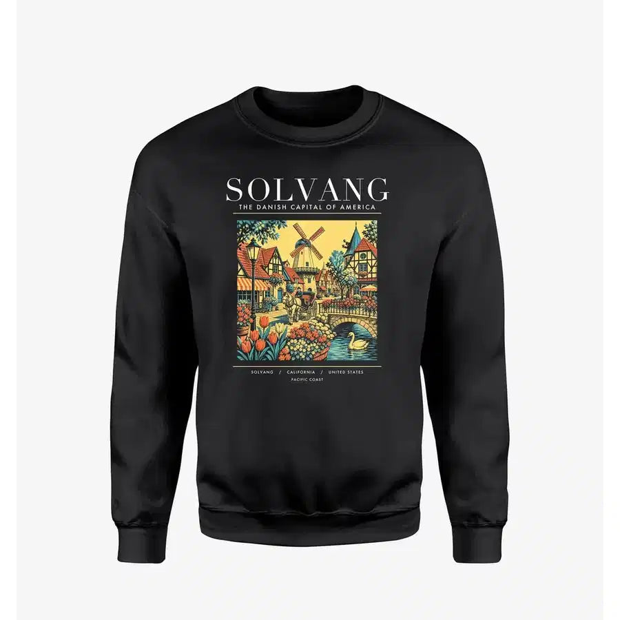 SOLVANG - Poster - Sweatshirt - Black