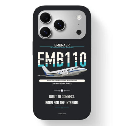 Embraer EMB 110 Bandeirante Case design on black iphone case