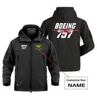 Thumbnail for Amazing Boeing 757 Military Jackets (Customizable) aviation design printed on heavy cotton shell with field-style pockets mil.