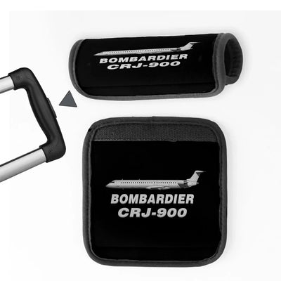 Bombardier CRJ-900 Neoprene aviation luggage handle cover in soft silicone.