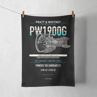 PW1900G design on black towel