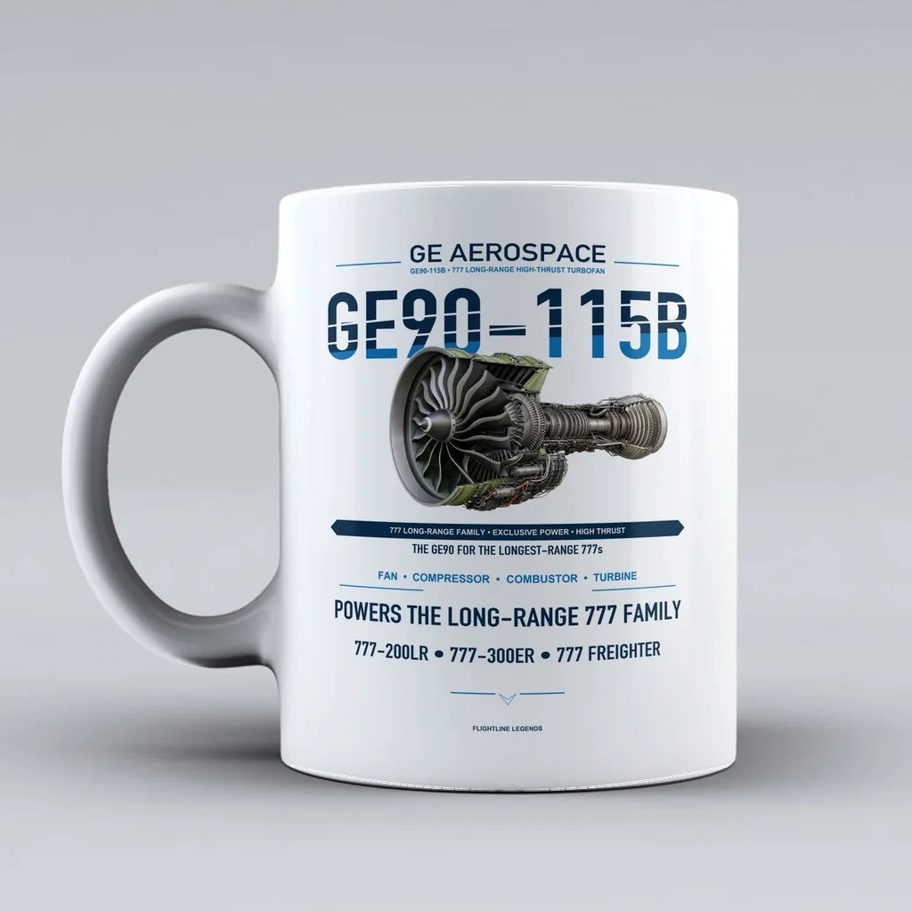 Mug design on white ge90 115b