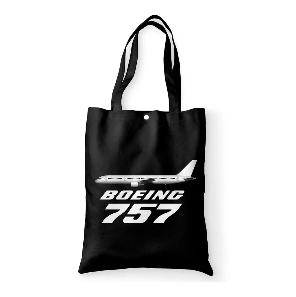 The Boeing 757 aviation tote bag in canvas.