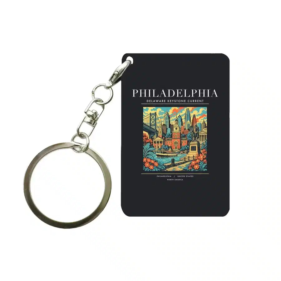PHILADELPHIA - Poster - Key Chain - Black
