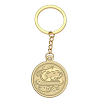 Thumbnail for Juneyao Airlines aviation hollow key chain in polished alloy.