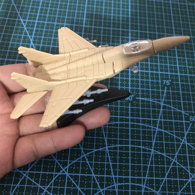 MiG-29 Fighter Jet (MiG-29) Airplane Assembly Model Puzzle Building Mini Plastic Random color aviation themed Lego-style model.
