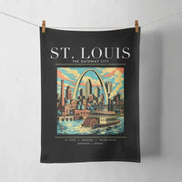 Thumbnail for ST. LOUIS - Poster - Towel - Black