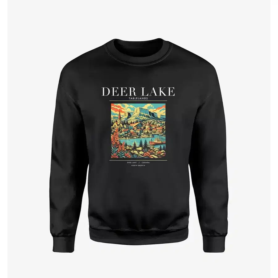 DEER LAKE - Poster - Sweatshirt - Black