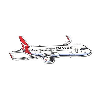 Qantas Airbus A321XLR aviation design airplane sticker in weather-resistant vinyl.