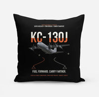 Thumbnail for KC-130J SUPER HERCULES design on black pillow