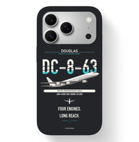 Thumbnail for Douglas DC-8-63 design on black magsafe iphone case, for iPhone 17 Pro