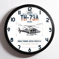 Thumbnail for Leonardo TH-73A Thrasher design on white framed wall clock