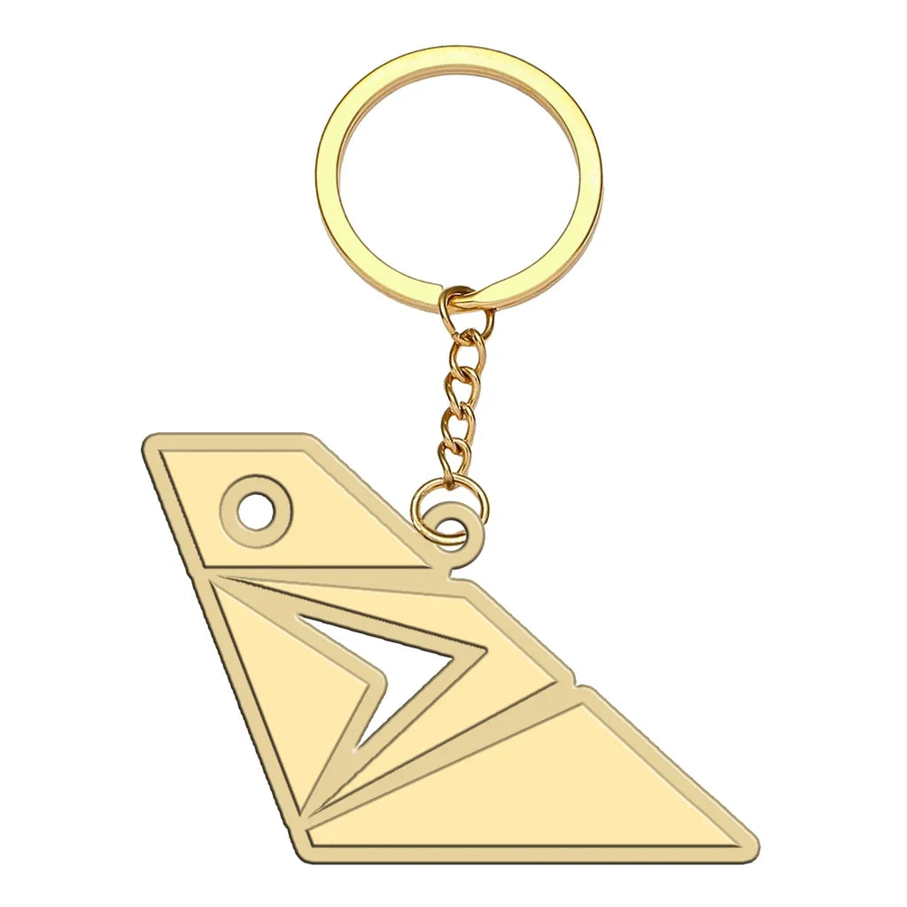 South African Airways aviation hollow key chain in polished alloy.