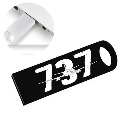 Boeing 737 aviation design on durable waterproof casing waterproof USB device.