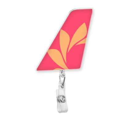 Sun Phu Quoc Airways aviation design on durable plastic with metal clip tail-shape retractable ID card badge.