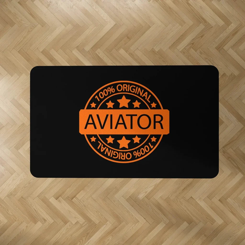 100 Original aviation design on durable carpet pile with non-slip backing rectangle carpet floor mat.