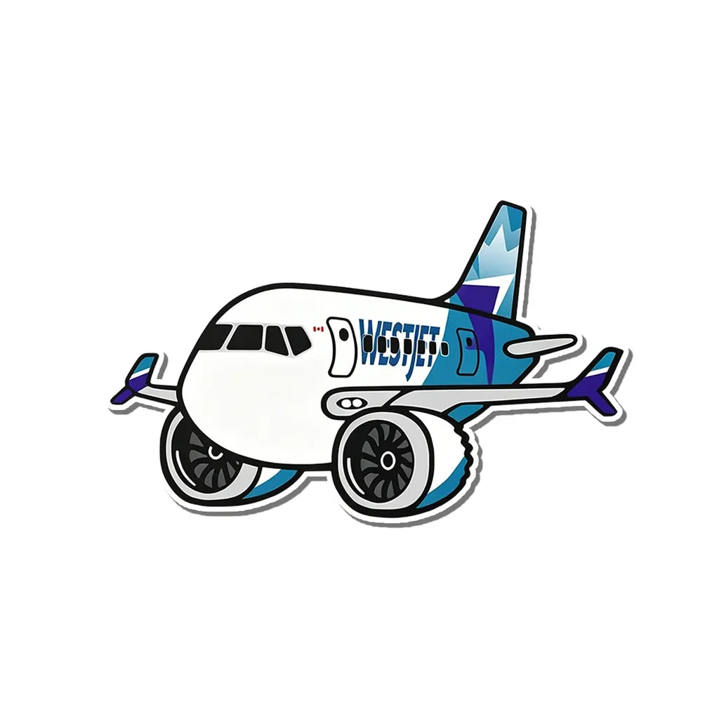 Westjet Boeing B737 MAX aviation design airplane sticker in weather-resistant vinyl.
