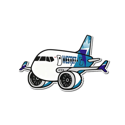 Westjet Boeing B737 MAX aviation design airplane sticker in weather-resistant vinyl.