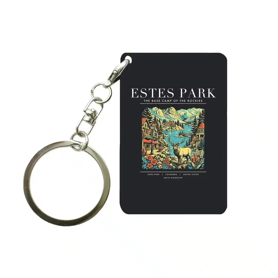 ESTES PARK - Poster - Key Chain - Black
