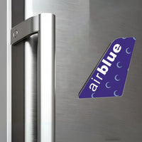 Thumbnail for Air Blue aviation design tail magnet in 3D metal with magnetic back.