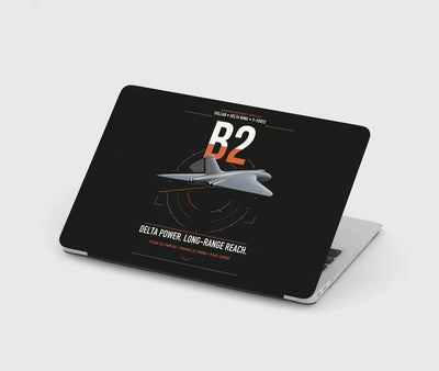 Avro Vulcan B2 design on black MacBook case