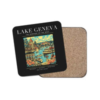 Thumbnail for LAKE GENEVA - Poster - Coaster - Black