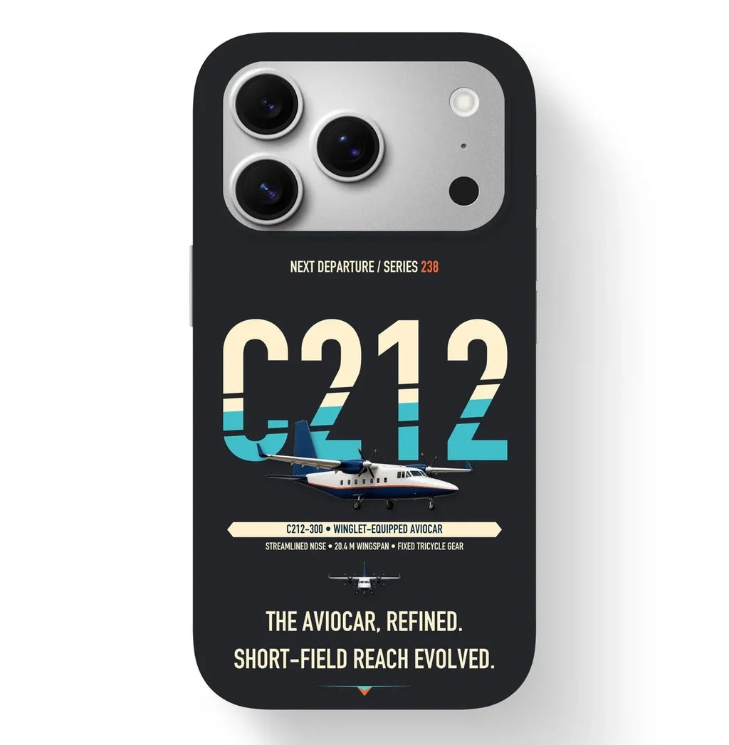 CASA C-212-300 Aviocar Case design on black iphone case