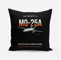 Thumbnail for MQ-25A STINGRAY design on black pillow