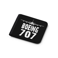 Thumbnail for Boeing 707 & Plane aviation design wallet, leather construction.