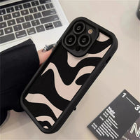 Thumbnail for Zebra Stripe Check Protective aviation print fashion iPhone case, fits iPhone.