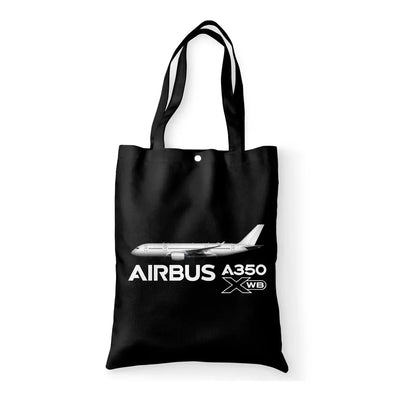 The Airbus A350 WXB aviation tote bag in canvas.