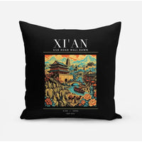 Thumbnail for XI'AN - Poster - Pillow - Black