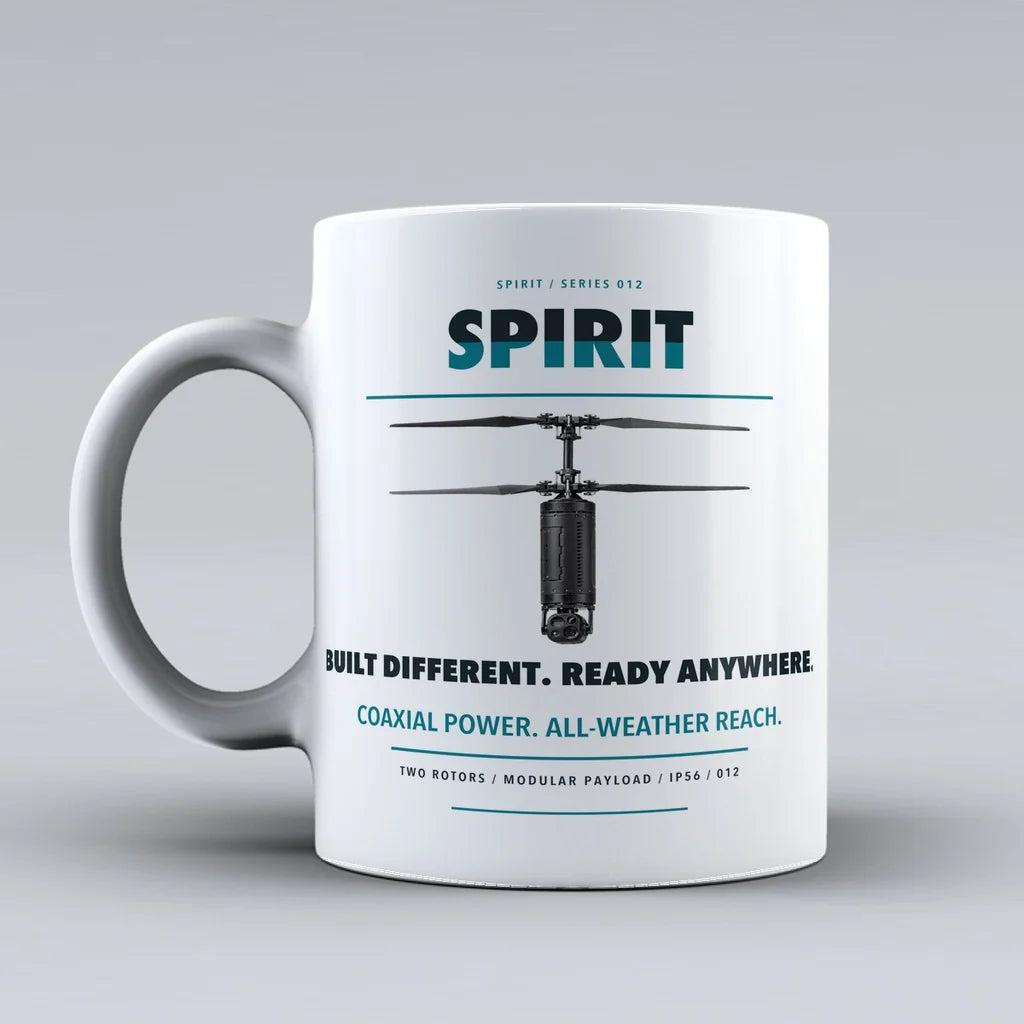 AeroSystems Spirit Mug design on white ascent