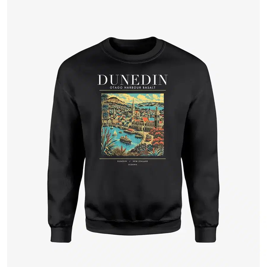 DUNEDIN - Poster - Sweatshirt - Black
