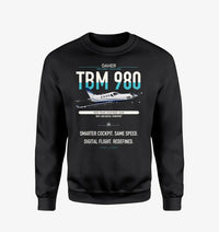 Thumbnail for Daher TBM 980 design on black sweatshirt