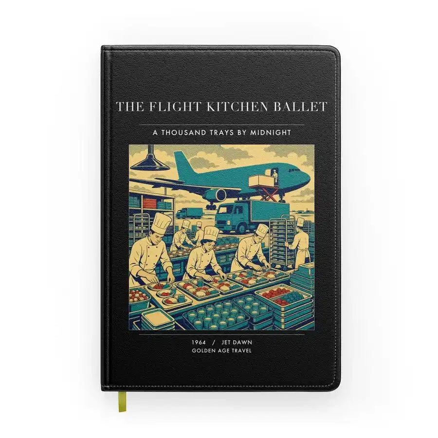 VINTAGE G4374 - The Flight Kitchen Ballet - Designed Notebooks design on black