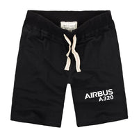 Thumbnail for Airbus A320 & Text aviation design on soft cotton shorts.