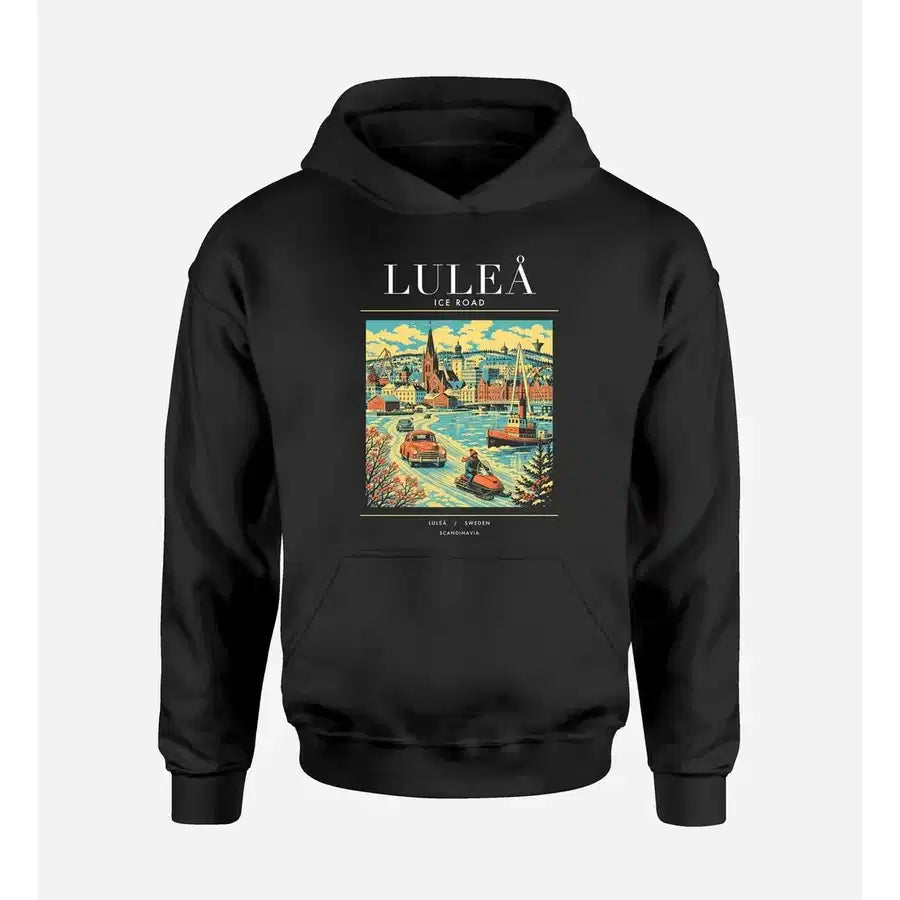 LULEÅ - Poster - Premium Hoodie - Black