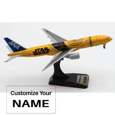 Side view of All Nippon Airways Boeing 777-200ER Airplane Model JA743A (1/400) aviation 16-18cm scale model aircraft in dieca.