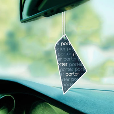 Porter Airlines Car aviation design on scented aviation-themed paper car air freshener.