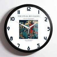 Thumbnail for VINTAGE G4102 - The Final Boarding - Designed Wall Clocks design on white framed