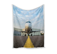 Thumbnail for Face to Face with Beautiful Jet Bed Blankets & aviation print on soft fleece blanket.