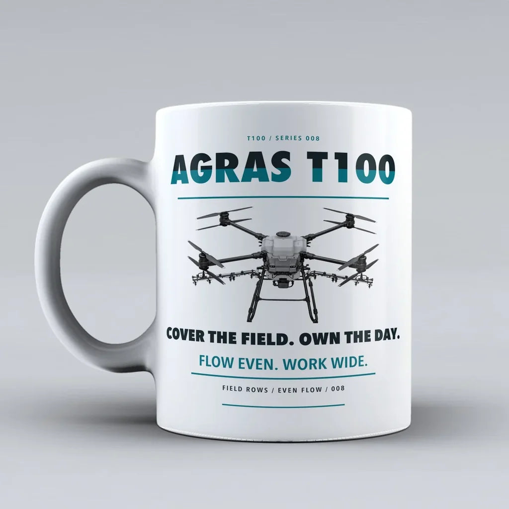 Agras T100 Mug design on white dji