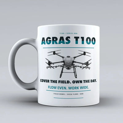 Agras T100 Mug design on white dji