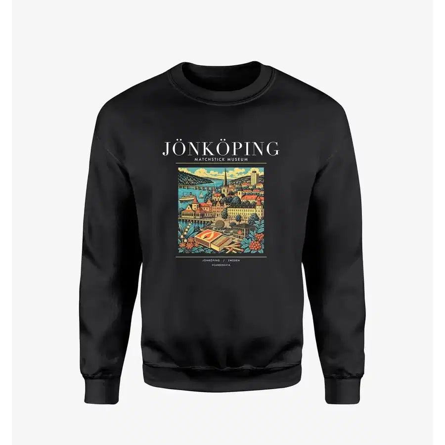 JÖNKÖPING - Poster - Sweatshirt - Black