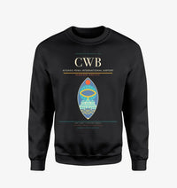 Thumbnail for Afonso Pena International Airport (CWB) design on black sweatshirt