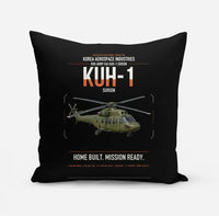 Thumbnail for Korea Aerospace Industries KUH-1 Surion design on black pillow