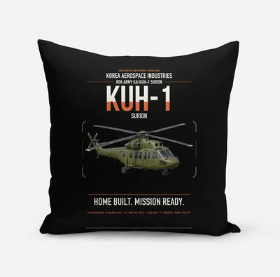 Korea Aerospace Industries KUH-1 Surion design on black pillow