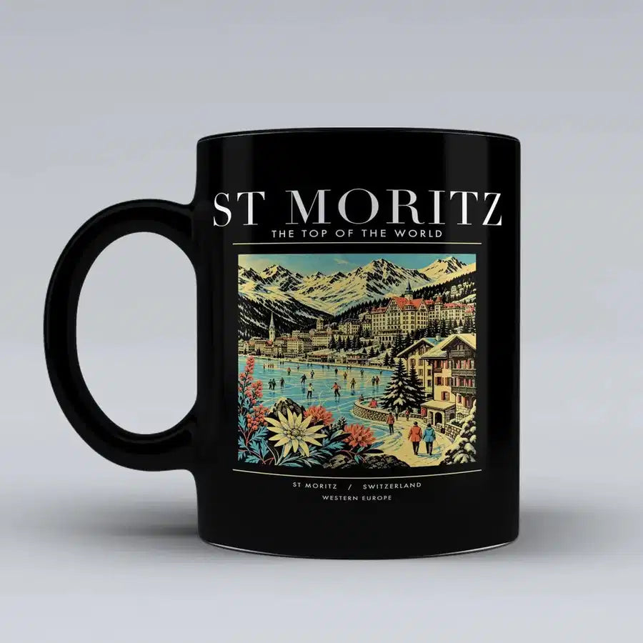ST MORITZ - Poster - Mug - Black